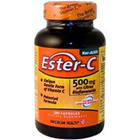 Вітамін С нейтральний Ester-C з біофлавоноїдами 60 капс 500 мг Естер Сі American Health USA