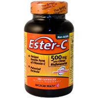 Вітамін С нейтральний Ester-C з біофлавоноїдами 60 капс 500 мг для імунітету American Health USA
