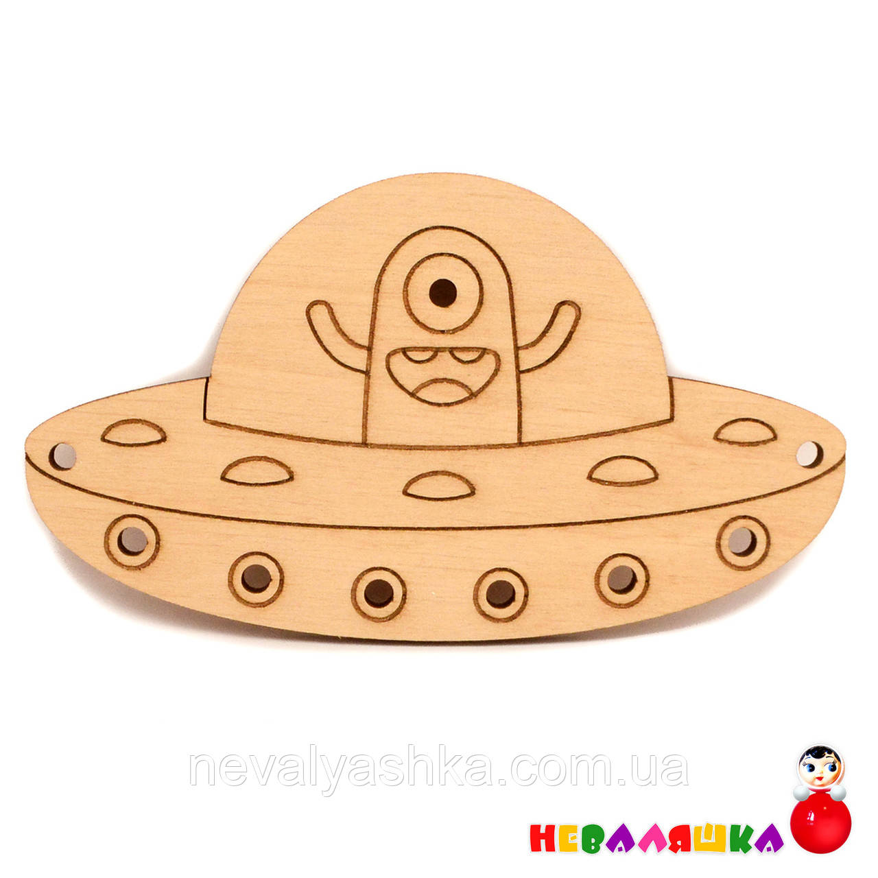 Заготівля для Бізіборду НЛО 13 см (Без Комплекту) Літаюча Тарілка UFO