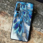 Чохол Epoxy Case для Huawei P30 Blue Feather, фото 2