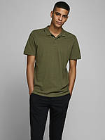 Поло JJEBASIC POLO SS NOOS 12136516 Olive Night Jack & Jones L Хаки