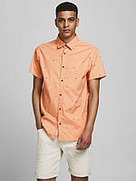 Рубашка JORPLAYA SHIRT SS 12187953 Shell Coral Jack & Jones L Коралловый