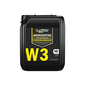 Антисептик стійкий до вимивання W3 Kompozit 1л