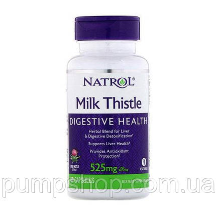 Розторопша для печінки Natrol Milk Thistle 525 мг (Silymarin) 60 капс., фото 2