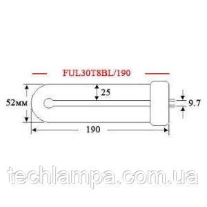 Лампа інсектицидна FUL30T8BL/190