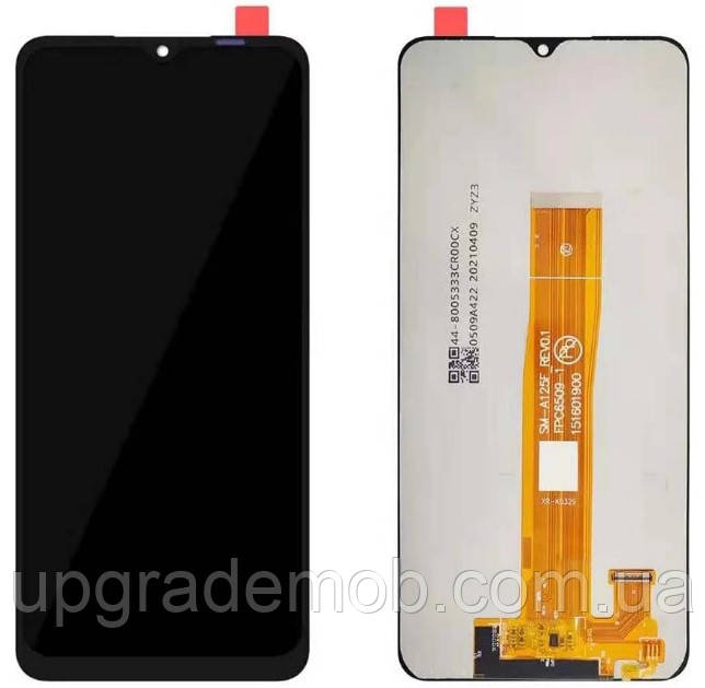 Дисплей модуль тачскрин Samsung M127 Galaxy M12 /A125 /A127 чорний SM-M127F_REV0.1