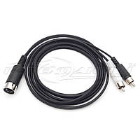 Кабель 5 pin DIN to 2RCA, в экране 1.0