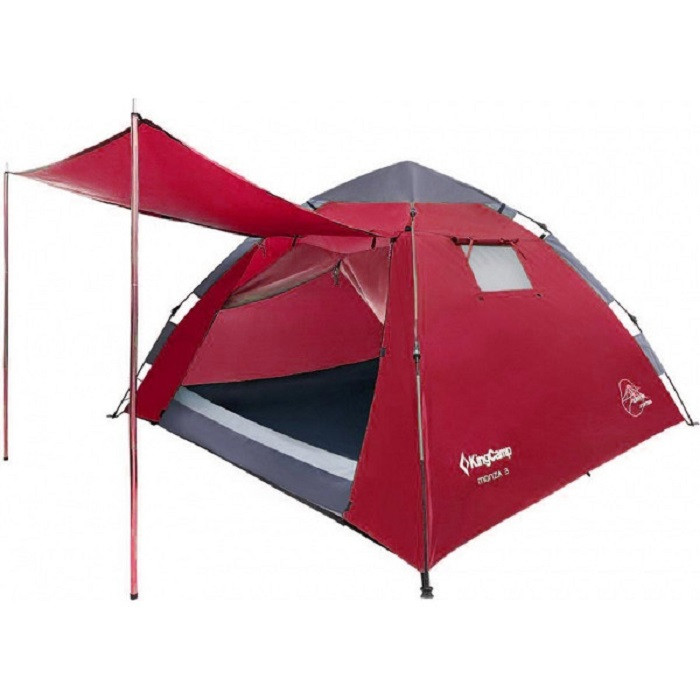 Намет KingCamp Monza 3 KT3094, темно-червона