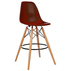 Стілець барний високий Тауер Вуд, СДМ-Груп ніжки бук, колір коричневий