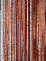 Штори нитки Веселка Дощ серпанок 3х3м Білий Теракотовий Оранжевий з люрексом