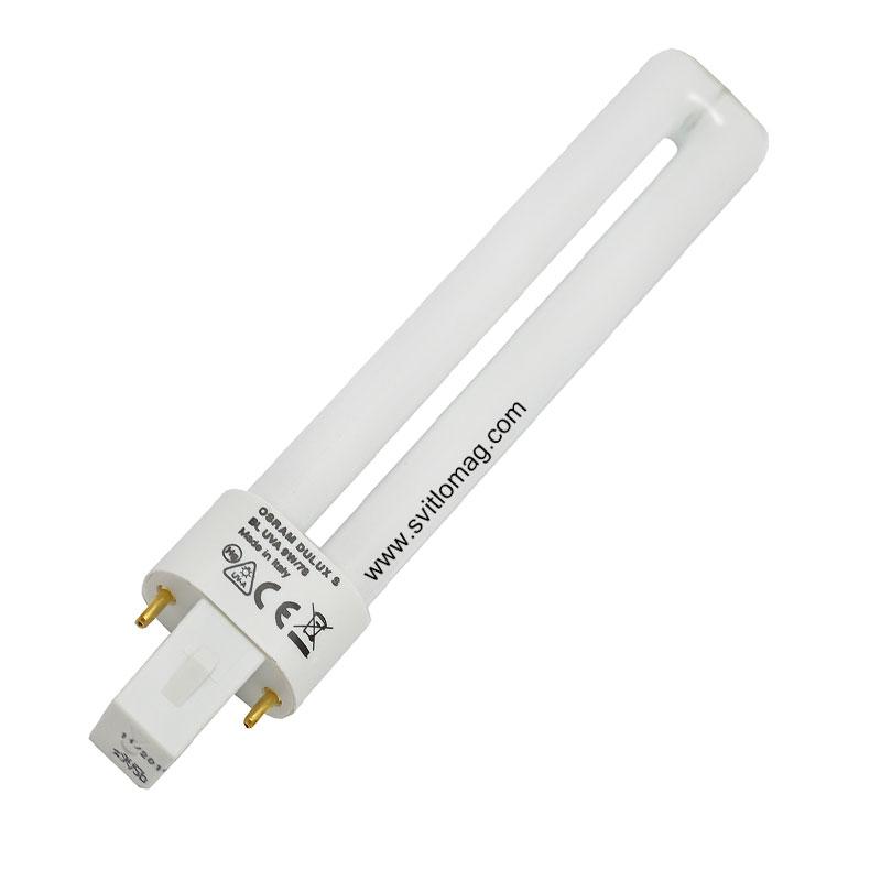 Лампа люмінесцентна ультрафіолетова OSRAM DULUX S Blue 9w/78 G23