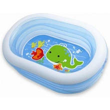 Басейн Intex 57482 NP (6) «Кит» розміром 163х107х46см, об'єм: 238л, вага: 2,66 кг, від 3 років