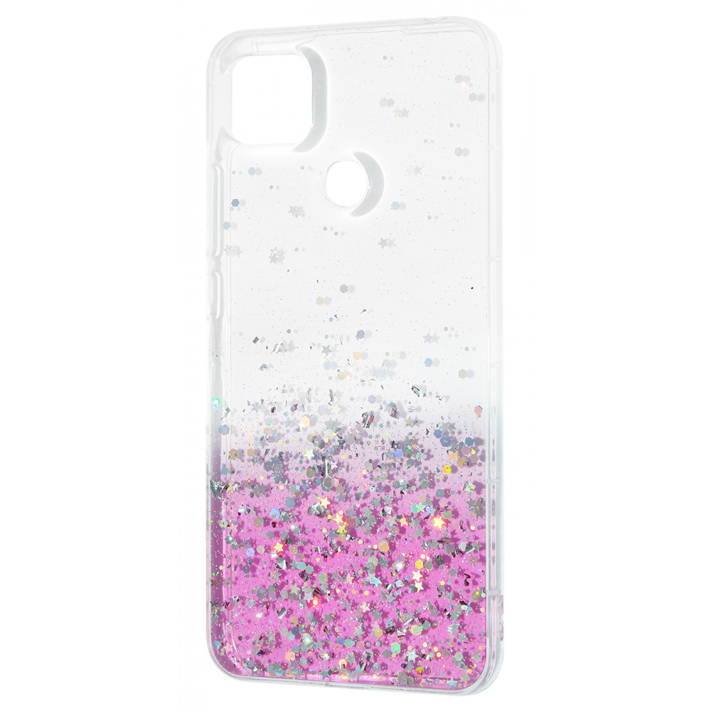 Накладка WAVE Confetti Case (TPU) Xiaomi Redmi 9C white/pink