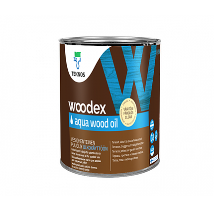 Олія для дерева Teknos Woodex Aqua Wood Oil 0.9 л, фото 1