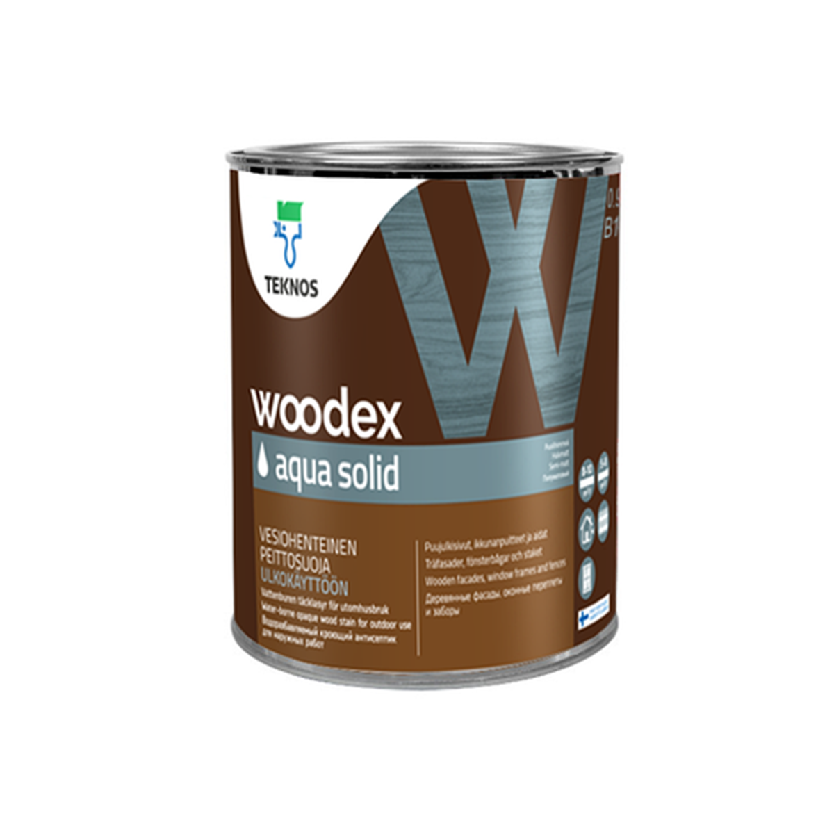 Антисептик для дерева Teknos Woodex Aqua Solid білий 0.9 л