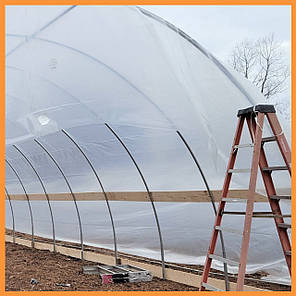 Плівка біла 200 мкм 3 м*50 м прозора поліетиленова Shadow, фото 3