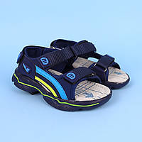 Дитячі сині босоніжки для хлопчика Спорт тм Тому.м розмір 28 - устілка 18,2 см