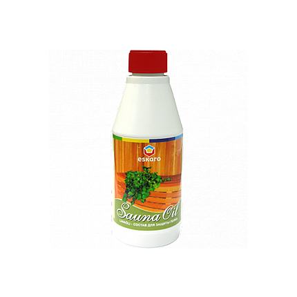 Состав для захисту банних полиць Sauna Oil Eskaro 0.7л, фото 1