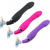 Двухсторонний вибратор с вакуумно-хвильовою стимуляцією клітора, інтимні іграшки для жінок