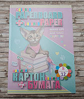 Картон 10 цв. + Папір 14 листів √13274