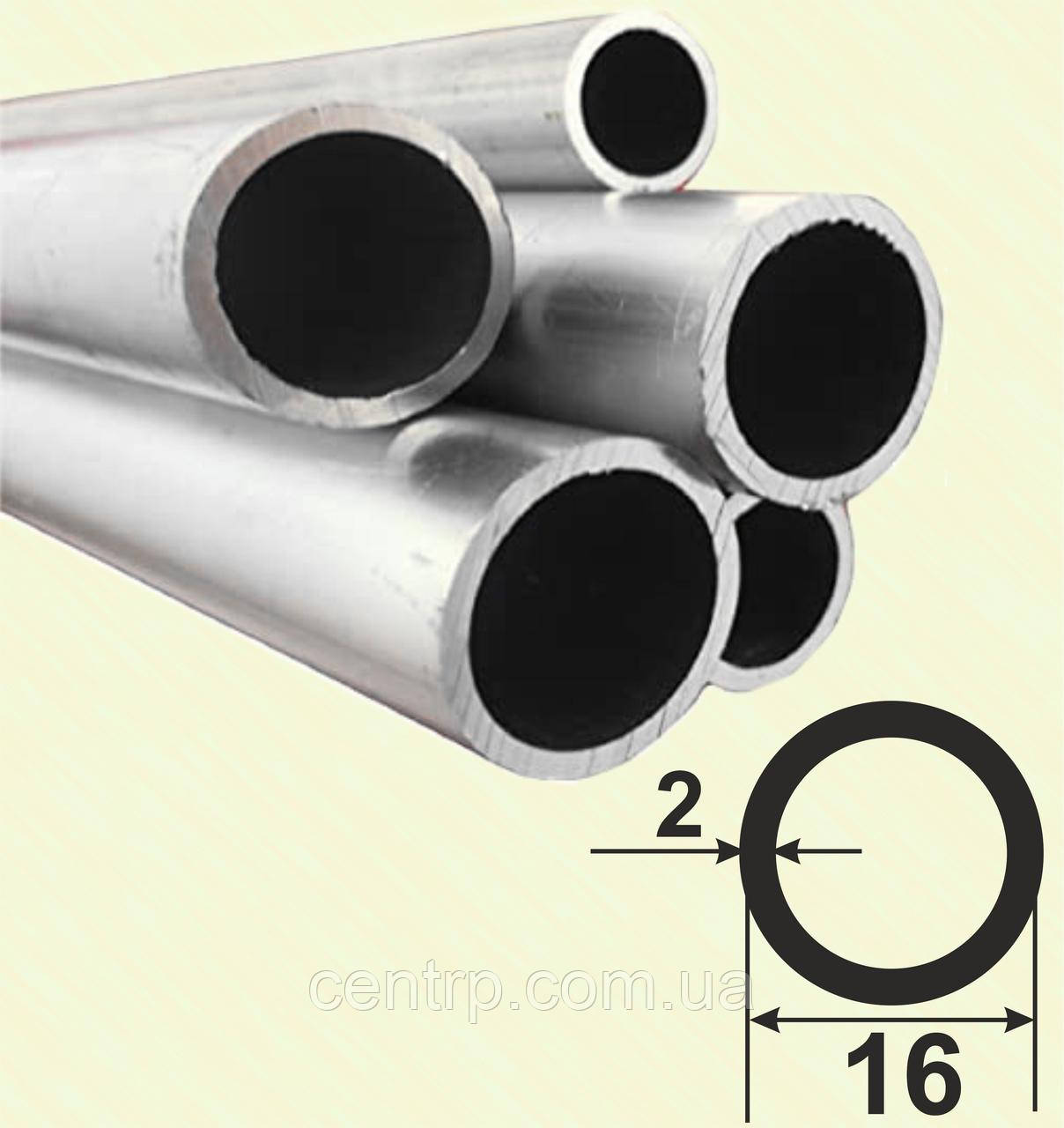 Кругла алюмінієва труба довжина 3,0 м 16*2, Без покриття, фото 1