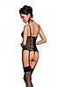 Корсет і трусики стрінги LOVELIA CORSET black XXL/XXXL - Passion, фото 3