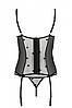 Корсет і трусики стрінги LOVELIA CORSET black XXL/XXXL - Passion, фото 7