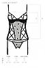 Корсет і трусики стрінги LOVELIA CORSET black XXL/XXXL - Passion, фото 8