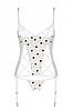 Корсет і трусики стрінги LOVELIA CORSET white XXL/XXXL - Passion, фото 6