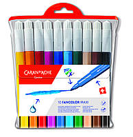 Набор акварельных фломастеров Caran d'Ache Fancolor Maxi блистер, 10 цветов 195.710 (7630002307147)