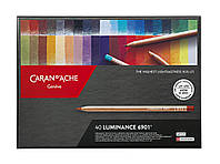 Набір перманентних олівців Caran d'Ache Luminance 6901 картонний бокс, 40 кольорів 6901.740 (7630002327633)