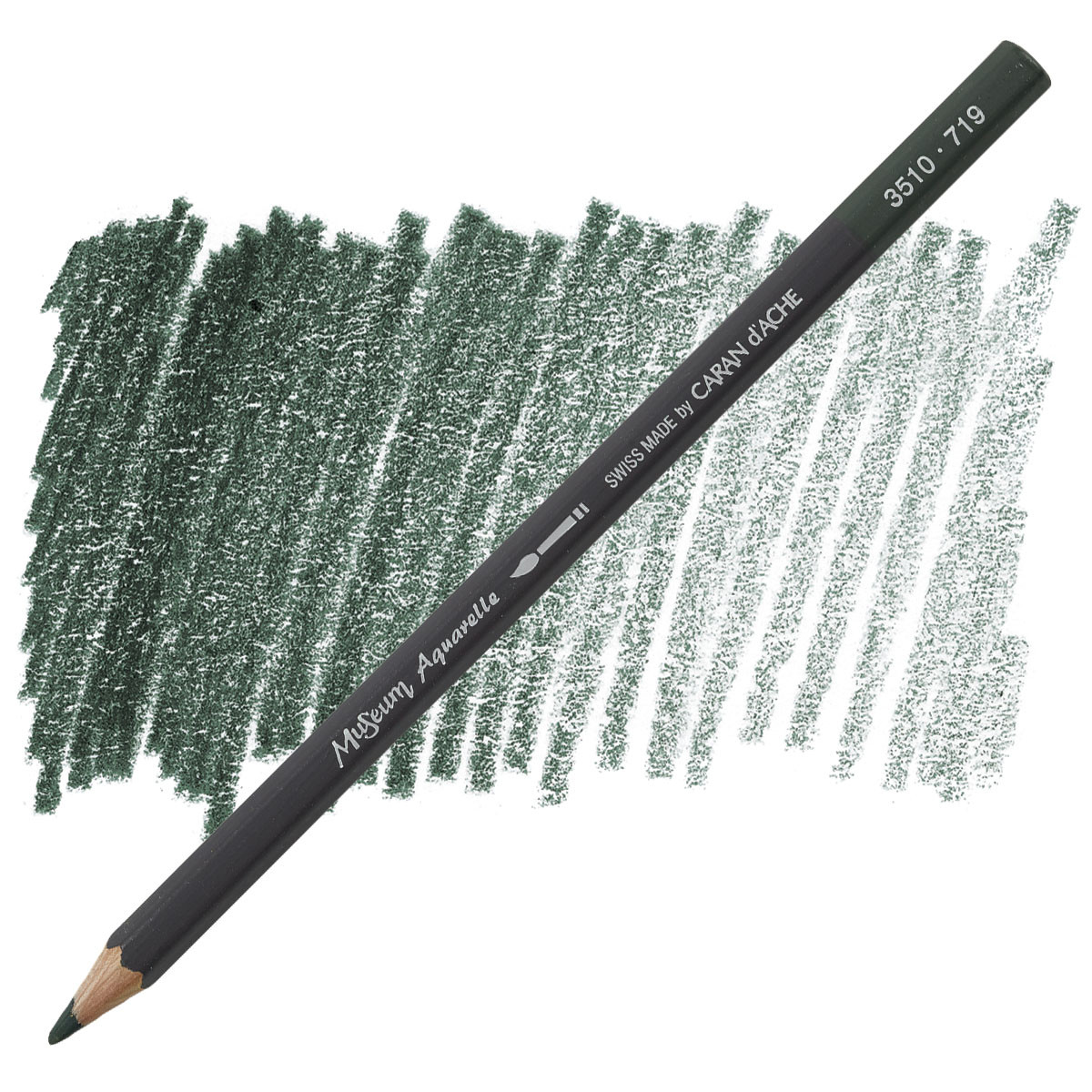 Олівець Caran d'Ache Museum Aquarelle DARK PHTHAL.GREEN - FSC 3510.719 (7630002322348)