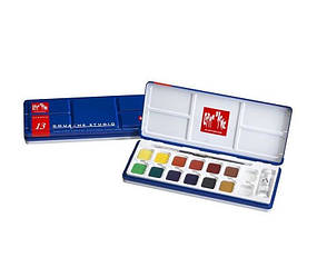 Фарба гуаш Caran d'Ache Studio металевий бокс, 13 кольорів з пензлем 1000.413 (7610186144134)
