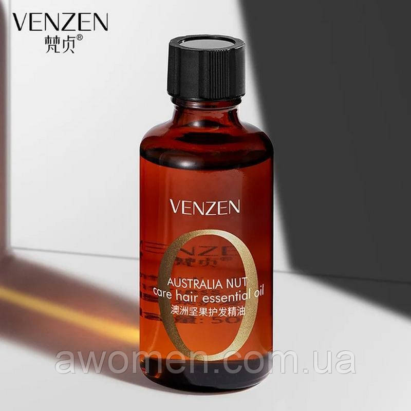 Зміцнююча олія для волосся Venzen Australia Nut Care Hair Essential Oil Макадамії 50 ml