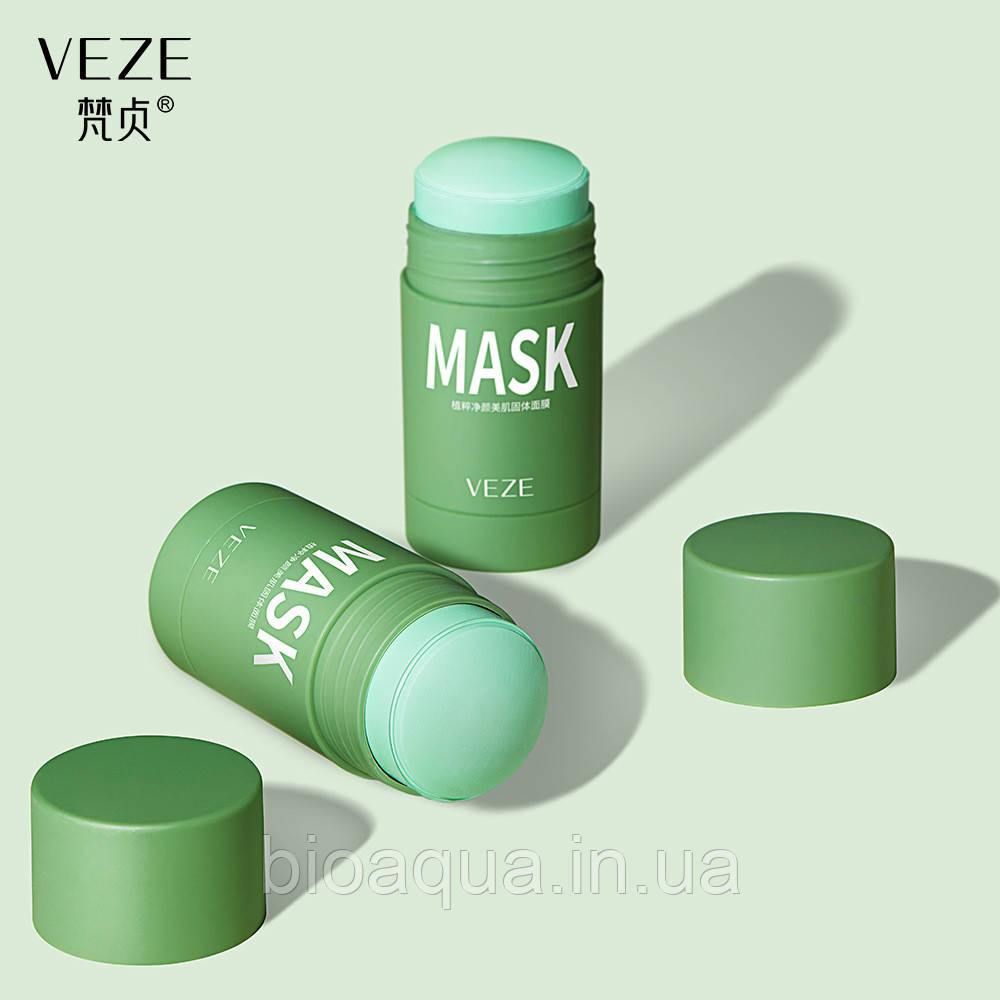 Маска для обличчя Veze Mud Clean Mask з екстрактом зеленого чаю й азійської центели 40 g
