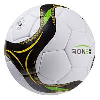 Мяч футбольный Grippy Ronex-JM5, желтый/черный.