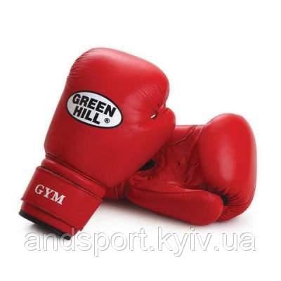 Універсальні боксерські рукавички GYM Green Hill 12 унцій червоні