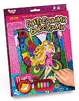 Розмальовка глітером за номерами Фея-метелик (РГН-02-05)