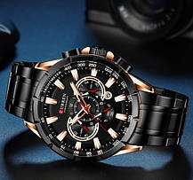 Чоловічі наручні годинники кварцові Curren Bastion, фото 5