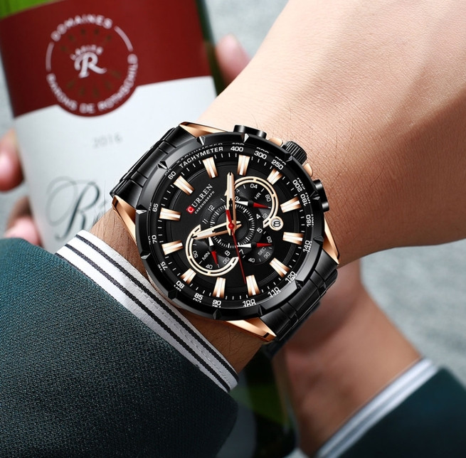 Чоловічі наручні годинники кварцові Curren Bastion