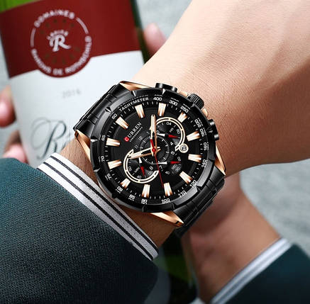 Чоловічі наручні годинники кварцові Curren Bastion, фото 1