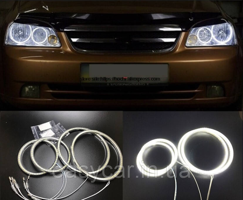 Ангельські оченята CCFL на Chevrolet Lacetti (седан, універсал) БІЛІ, фото 1