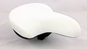 🚲Сидіння біле для велосипеда Jet на пружинах