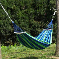 Гамак гавайський Синій 150*200,планка 120 см MA545blue