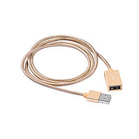 Кабель подовжувач HOCO UA2 USB-USB 1m Gold