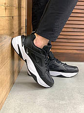 Чоловічі демісезонні кросівки Nike M2K Tekno,чорно-білі, фото 2