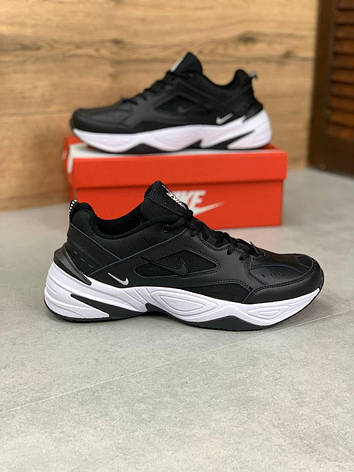 Чоловічі демісезонні кросівки Nike M2K Tekno,чорно-білі, фото 2
