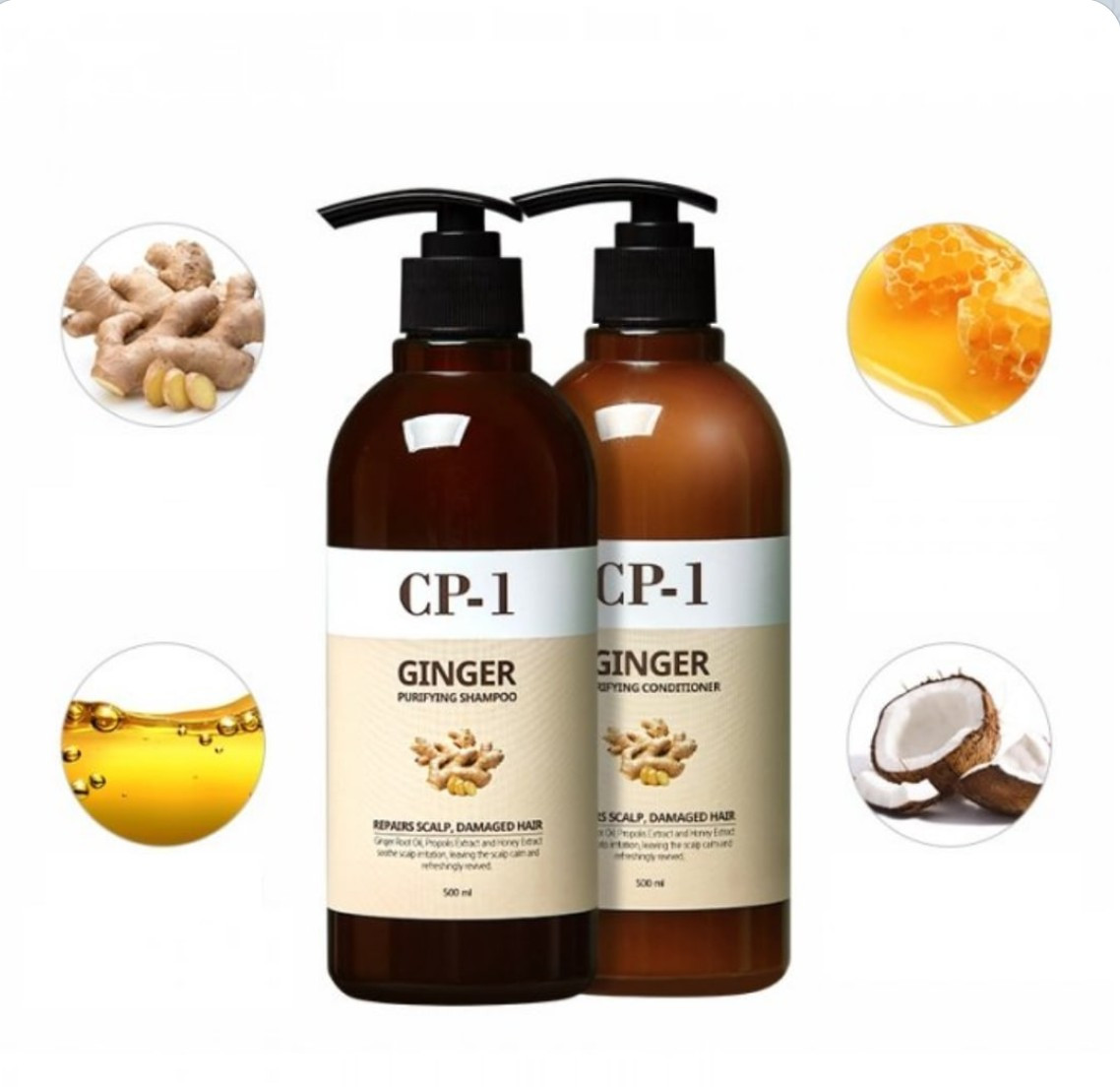 Набір засобів для волосся від esthetic house cp-1  GINGER PURIFYING (шампунь і кондиціонер),по 500 мл