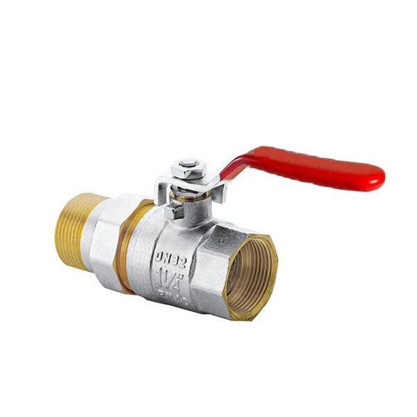 Кран кульовий з американкою KP 1-1/4' ручка важіль
