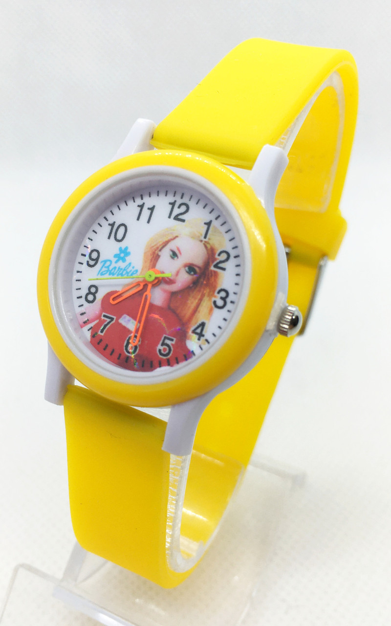 Дитячі наручні годинники Barbie Барбі жовті (код: IBW650Y), фото 1